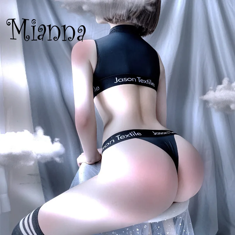 Сексуальное нижнее белье школьница японский эротический женский костюм