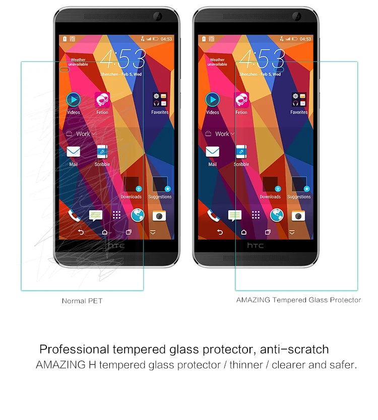 Оригинальное 0 19 мм ультратонкое закаленное стекло Защитная пленка для экрана HTC