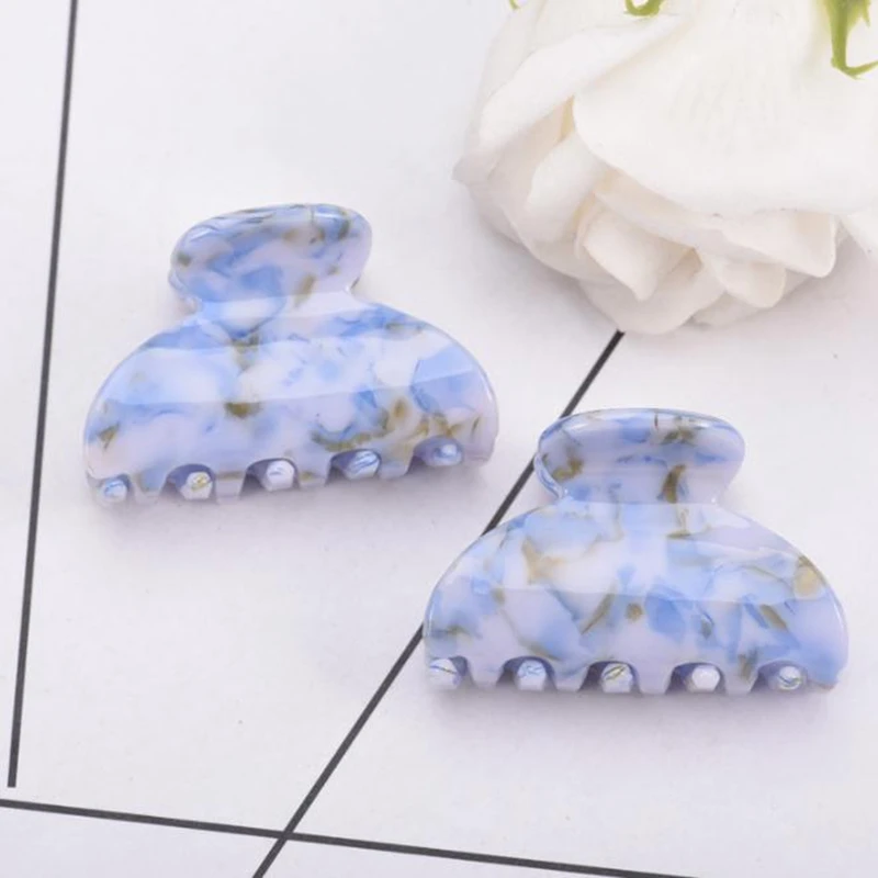 Корейские модные женские акриловые заколки для волос женщин карамельные цвета