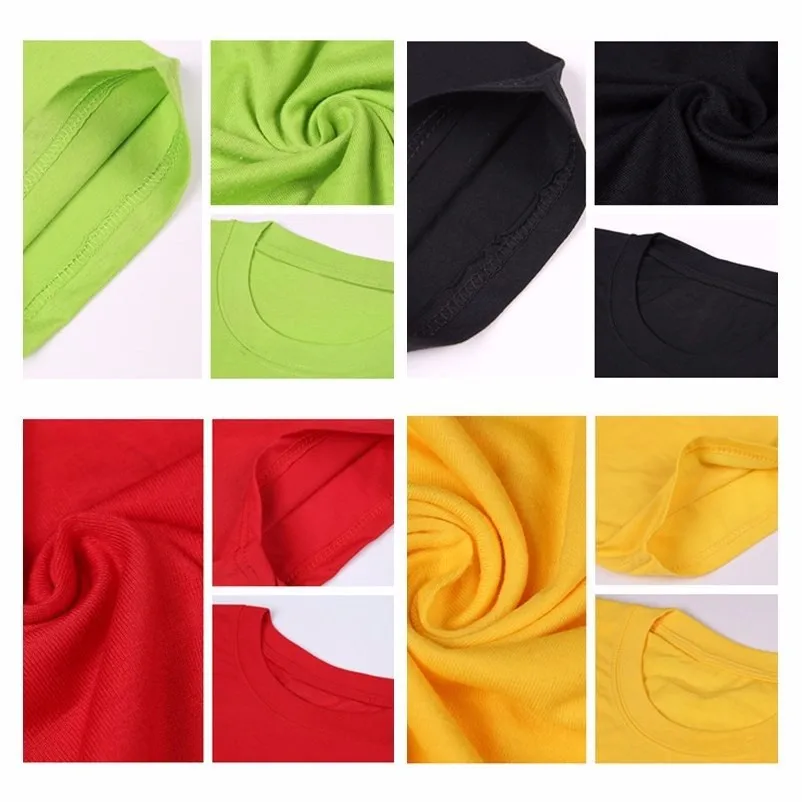 

New 2021 Men's T-Shirts White Polyester Printing Slim Fit O Neck Sleeve Casual Tops Shirts Summer Basic Tee 14 Colors