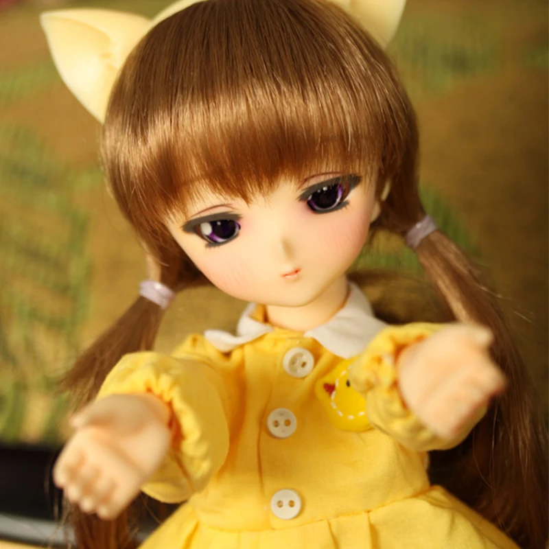 Полный комплект 1/6 BJD кукла BJD/SD милый мультфильм Чиби Tsubaki шарнирная для маленькой