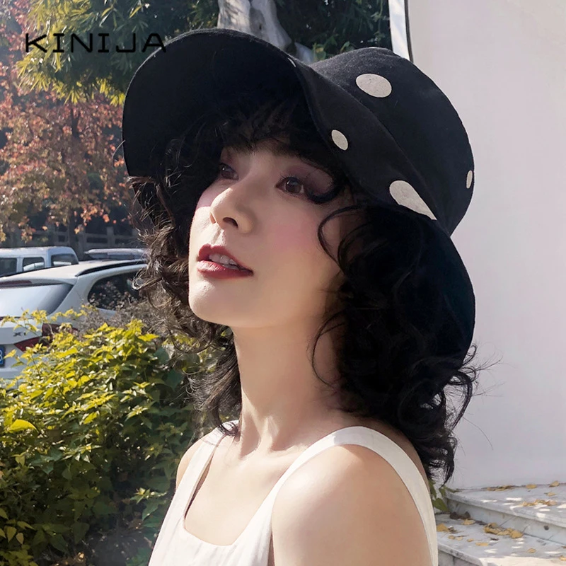 Волнистая шляпа для рыбака из коровы Женская Солнцезащитная женская пляжа |