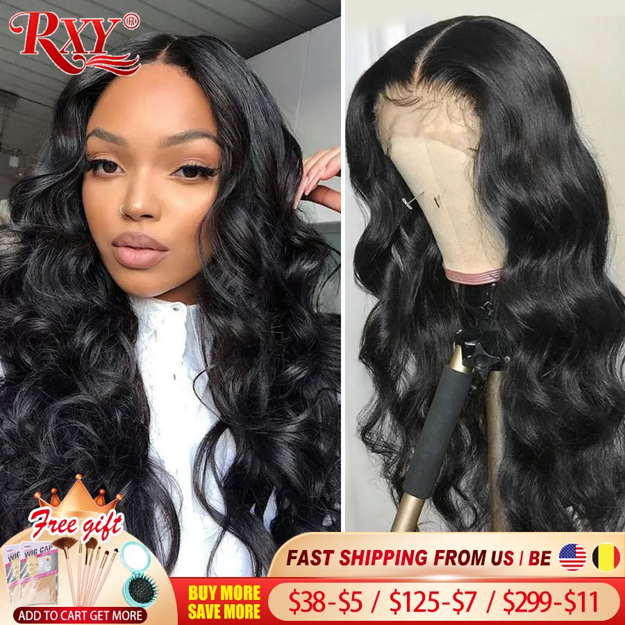 

RXY Body Wave Lace Front Wig 250 Density Lace Front Human Hair Wigs Remy Closure Wig 360 Lace Frontal Wig For Women Human Hair