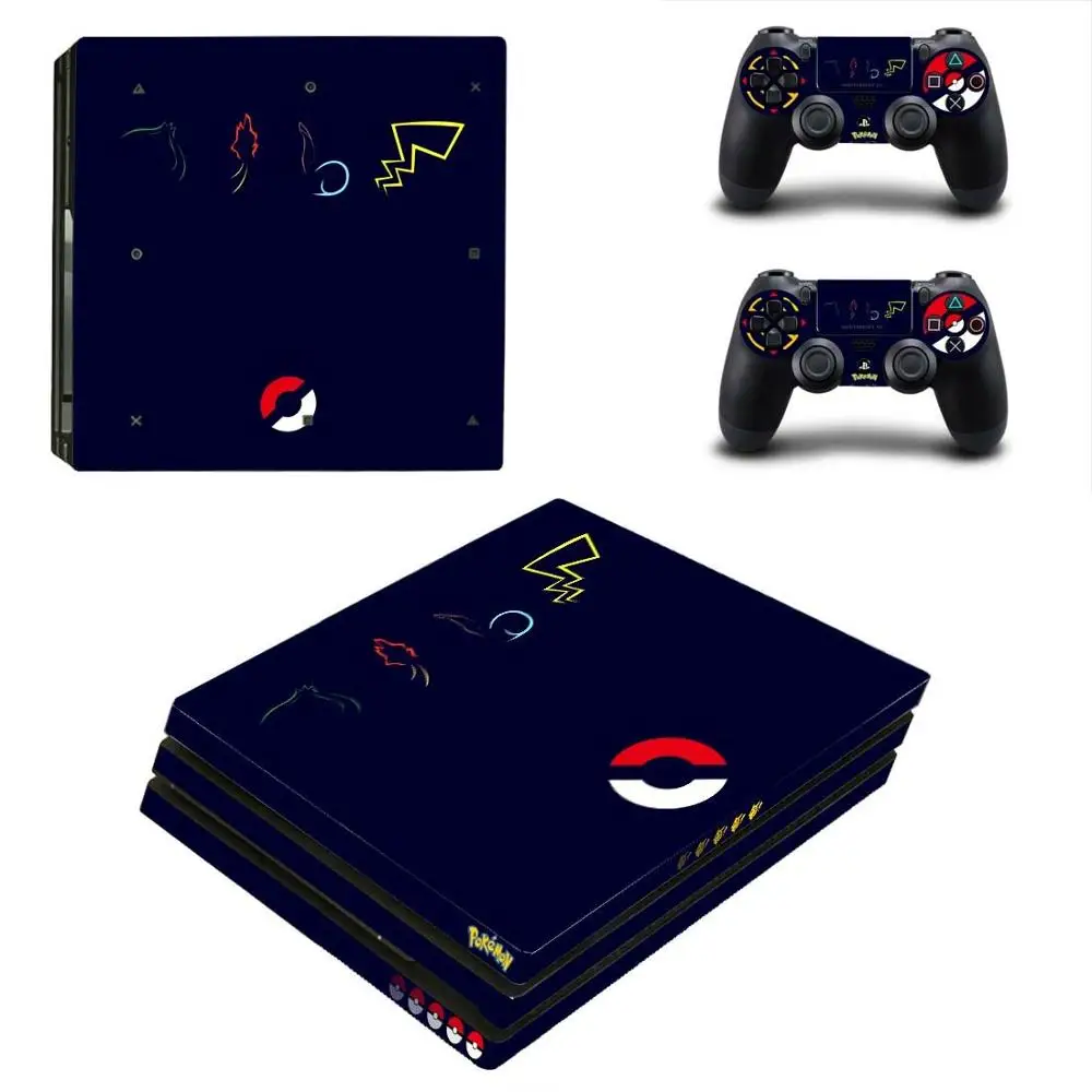 PS4 Pro Pokemon Sticker PS 4 Play station Vinyl Skin Stickers Pegatinas For PlayStation console and controller | Электроника