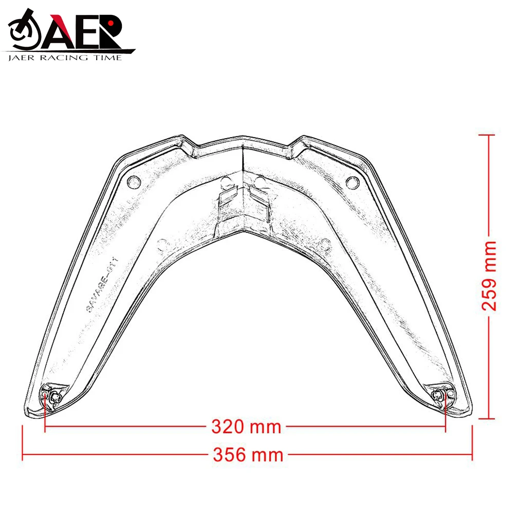 

ABS Black Motorcycle Accessories Front Fender Beak Extension Extender Wheel Cover Cowl For BMW R1200GS LC 2013-2017
