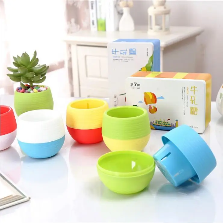 Flower pot Mini Pot Unbreakable Plastic Nursery Pots For Succulent Plants Garden Supplies Stone Pill 1Pc | Дом и сад
