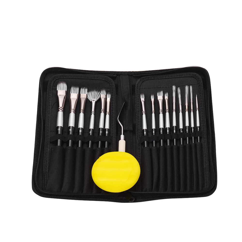 15 шт. чехол для профессионального рисования с деревянной ручкой | Канцтовары