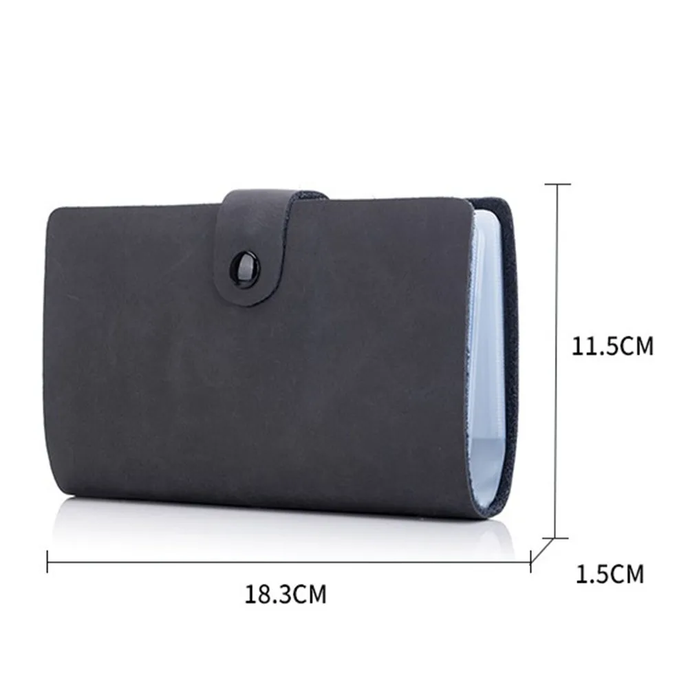 

Business 19-card Business Card Holder Men's Leather Large-capacity Card Holder Ladies Card Holder Retro Leather Female Card Hold