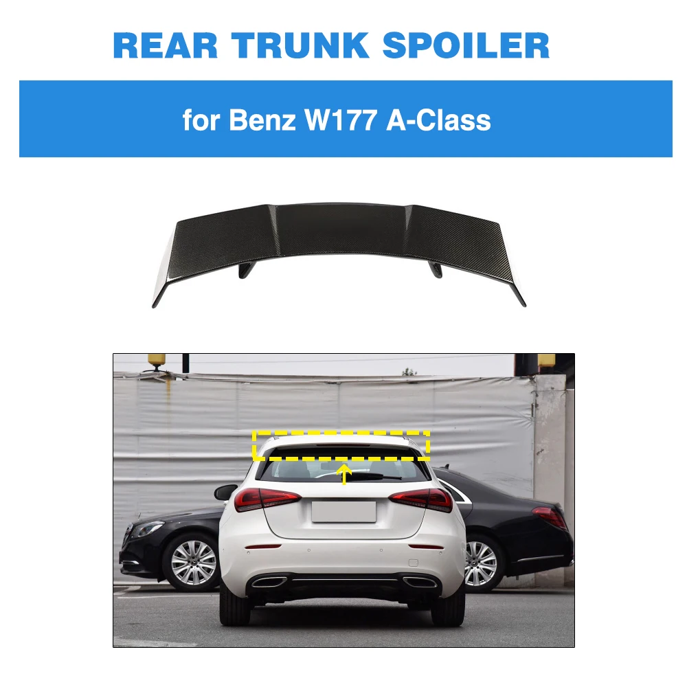 

Rear Roof Spoiler Window Lip Wing For Mercedes-Benz A Class W177 A35 AMG A260 2019 2020 Rear Spoiler Carbon Fiber