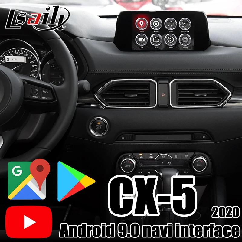 Автомобильный мультимедийный видеоинтерфейс Lsailt Android 9 0 для Mazda CX-5 2013-20 поддержка