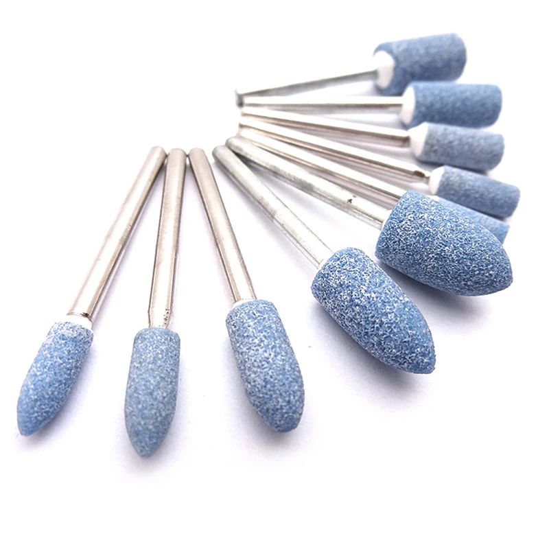 

Smart Home 4-10mm 1/8 Shank 10pcs Abrasive Mounted Stone Set Grinding Burr Wheel For Dremel 4000 3000 Dremel Rotary Tools