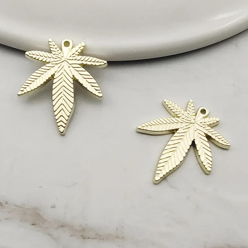 

10pcs Leaf Metal Charms for Jewelry Making Earring Pendant Bracelet and Necklace Charm