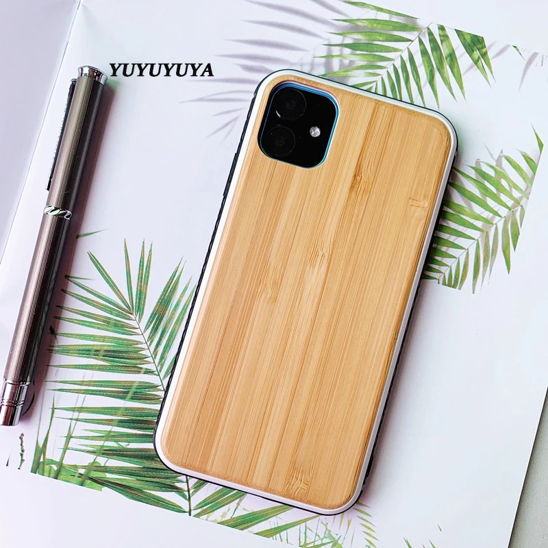 Yuyuya бамбуковый Деревянный чехол для iPhone 11 Pro Max SE2020 XR телефона 6 7 8 plus X XS MAX ореховый