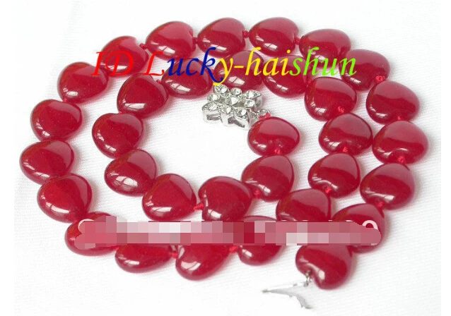1007 + 12 мм Ожерелье из Красного камня в форме сердца|Энергетические ожерелья| |