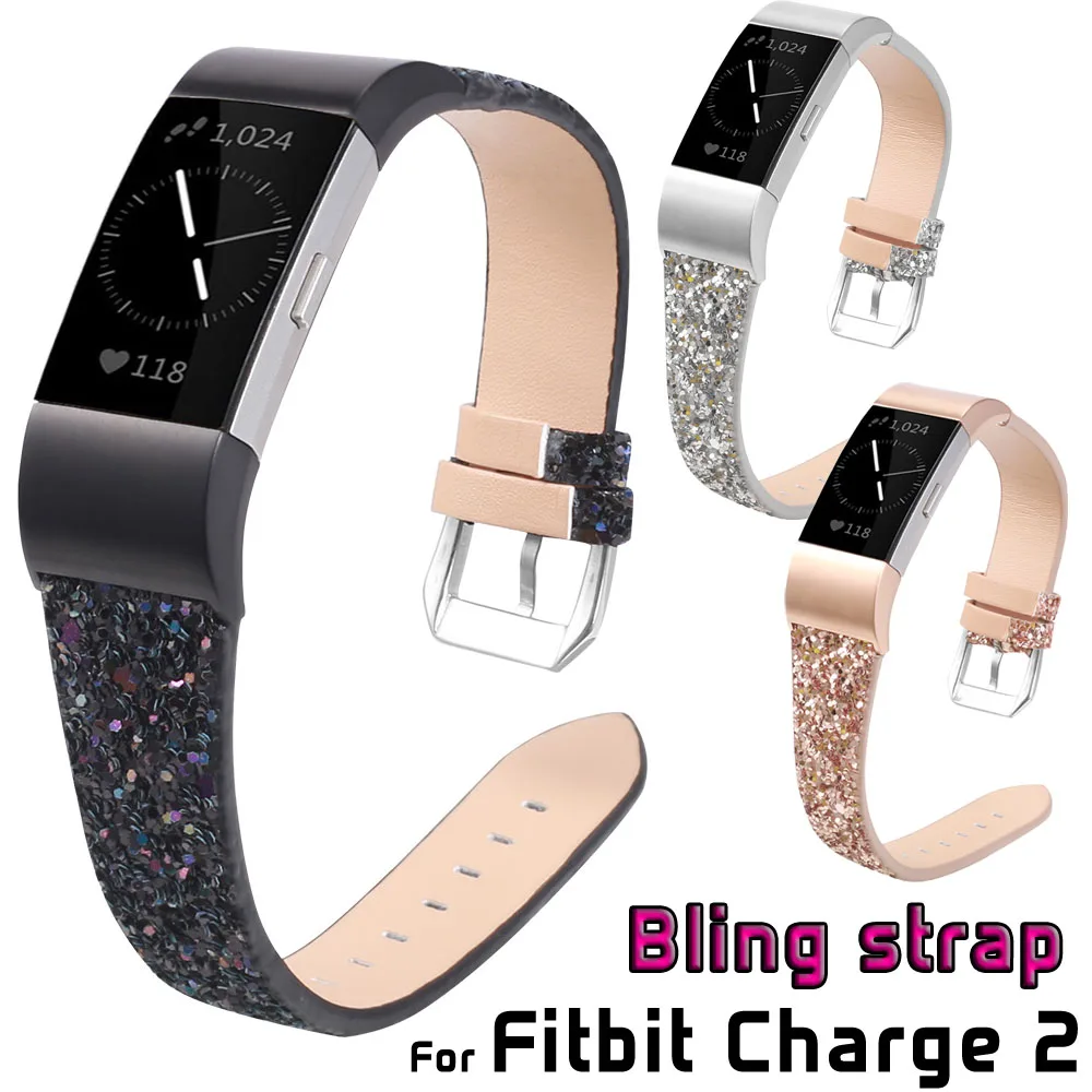 Шикарный кожаный ремешок для часов Fitbit Charge 2 сменный смарт браслет Charge2