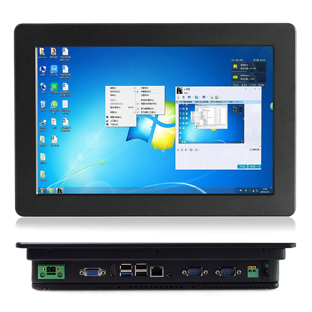 

industrial pc touch panel pc 12.1" 1280x800 industrial tablet windows 10 7/8 J1900 VGA/LAN/HD-MI/USB/RS232 all in one computer