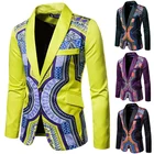 Новый костюм, пальто в европейском и американском стиле, костюм в этническом стиле с принтом, платье лучшего мужчины, платье для выступления, дизайн и цвет на одной пуговице