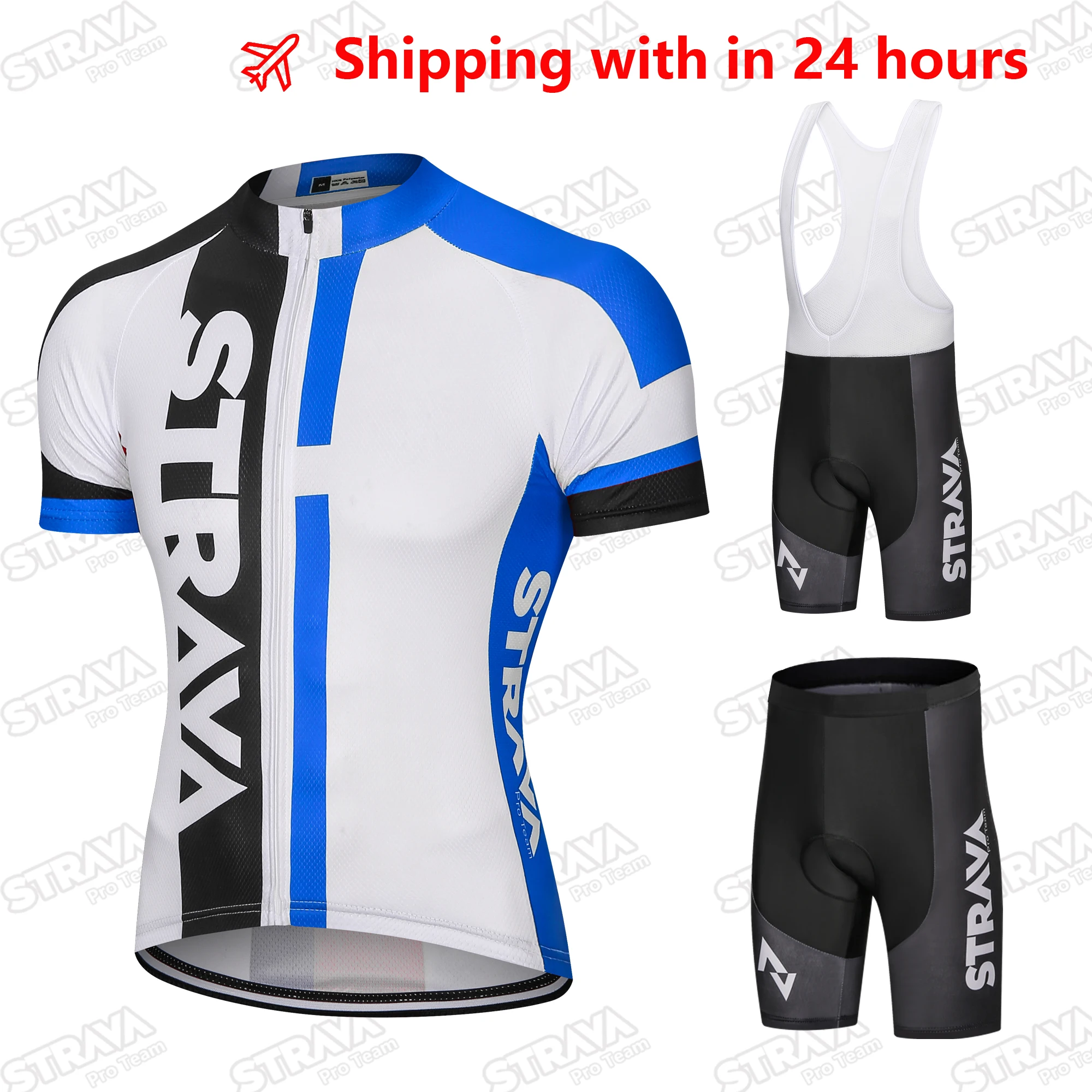 

STRAVA pro team Cycling Jersey Men Set Bib Shorts Set 2021 Summer Mountain Bike Bicycle Suit Bicycle Racing Uniform Clothes
