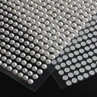 Белые полукруглые жемчужины 3 мм, 4 мм, 5 мм, 6 мм, акриловые стразы, самоклеящиеся наклейки для рукоделия, аксессуары для украшения одежды