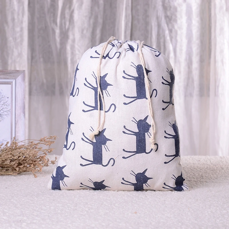 1 шт кактус лама альпака хлопковые на шнурке для хранения из хлопко льняной ткани