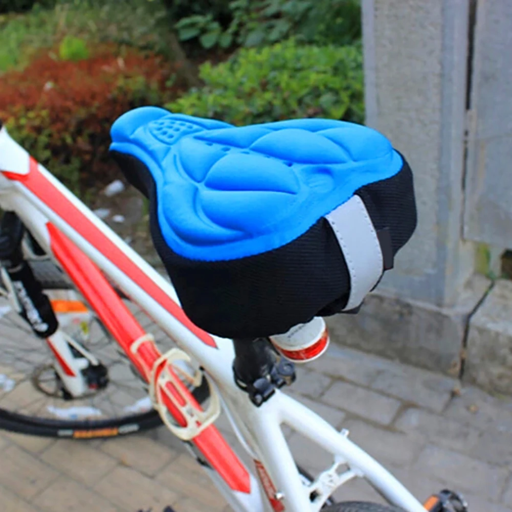 

1PC Gel Bike 3D Thicker Silicone Cushion Cover Pad Cover Soft Bike Saddle Cover For Narrow Bike