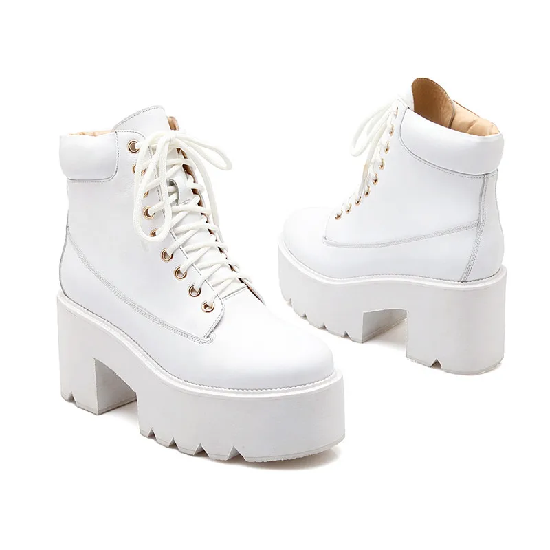 Женские ботильоны из натуральной кожи на шнуровке размеры 34 40|Женские