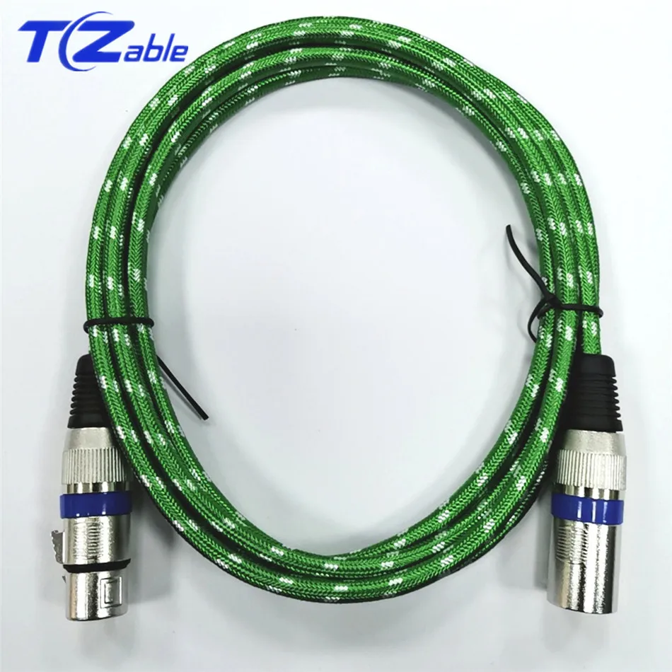 Кабель XLR 2 м 3 5 штекер на гнездо 3pin разъем патч удлинитель свинцовый караоке