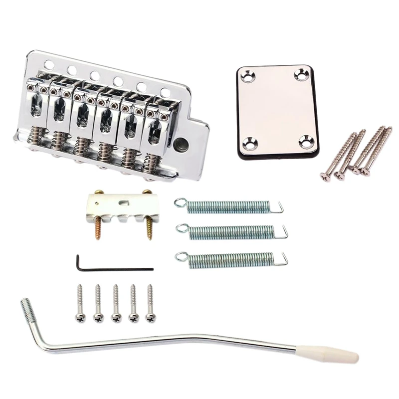 

Electric Guitar Tremolo Bridge with Neck Plate for Strat St Guitar Replacement