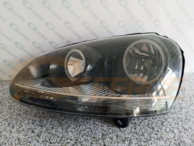 Для VOLKSWAGEN VW Гольф 5 V mk5 2004-2009 галогенные лампы RF контроллер Bluetooth мульти-Цвет RGB led Ангельские Глазки комплект