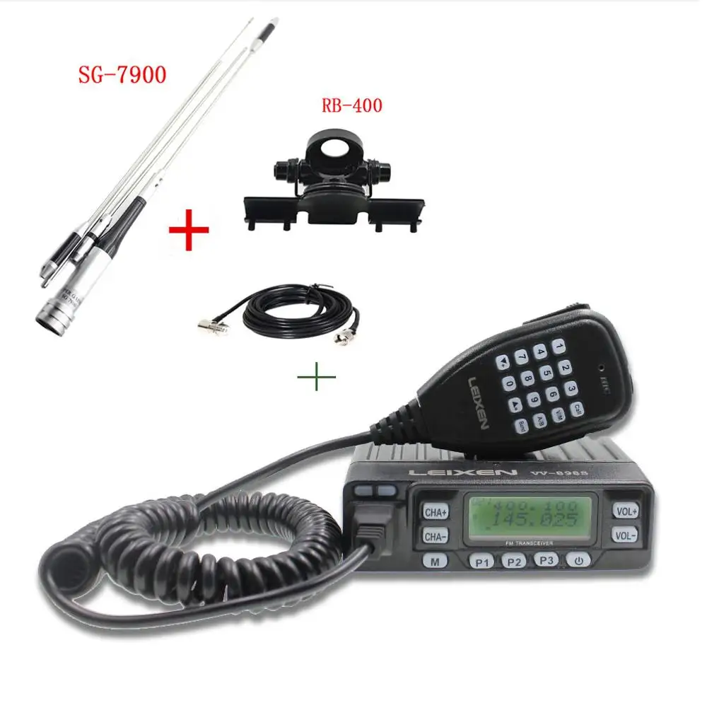VV-898S-Antenna Автомобильное радио VV-898S 25 Вт LEIXEN двухдиапазонный 144/430MHz мобильный трансивер любительский VV898S радиоприемник двухстороннее радио - Цвет: VV-898S-Antenna