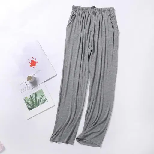 Autumn winter ladies sleepwear pant plus size sleep bottoms women modal cotton nightwear pajama pants loose lounge home wear 4XL