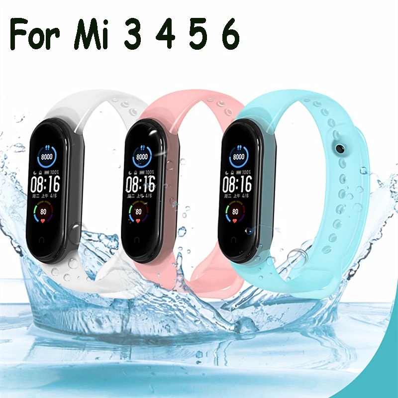 

Mi Band 6 5 Strap for Xiaomi Miband 3 4 nfc Transparent Watchband Smart Wristband Bracelet on Mi Band 6 5 4 3 Watch Replacement