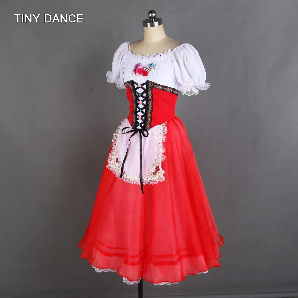 Белое шифоновое платье-пачка с короткими рукавами для балета и танцев Платье