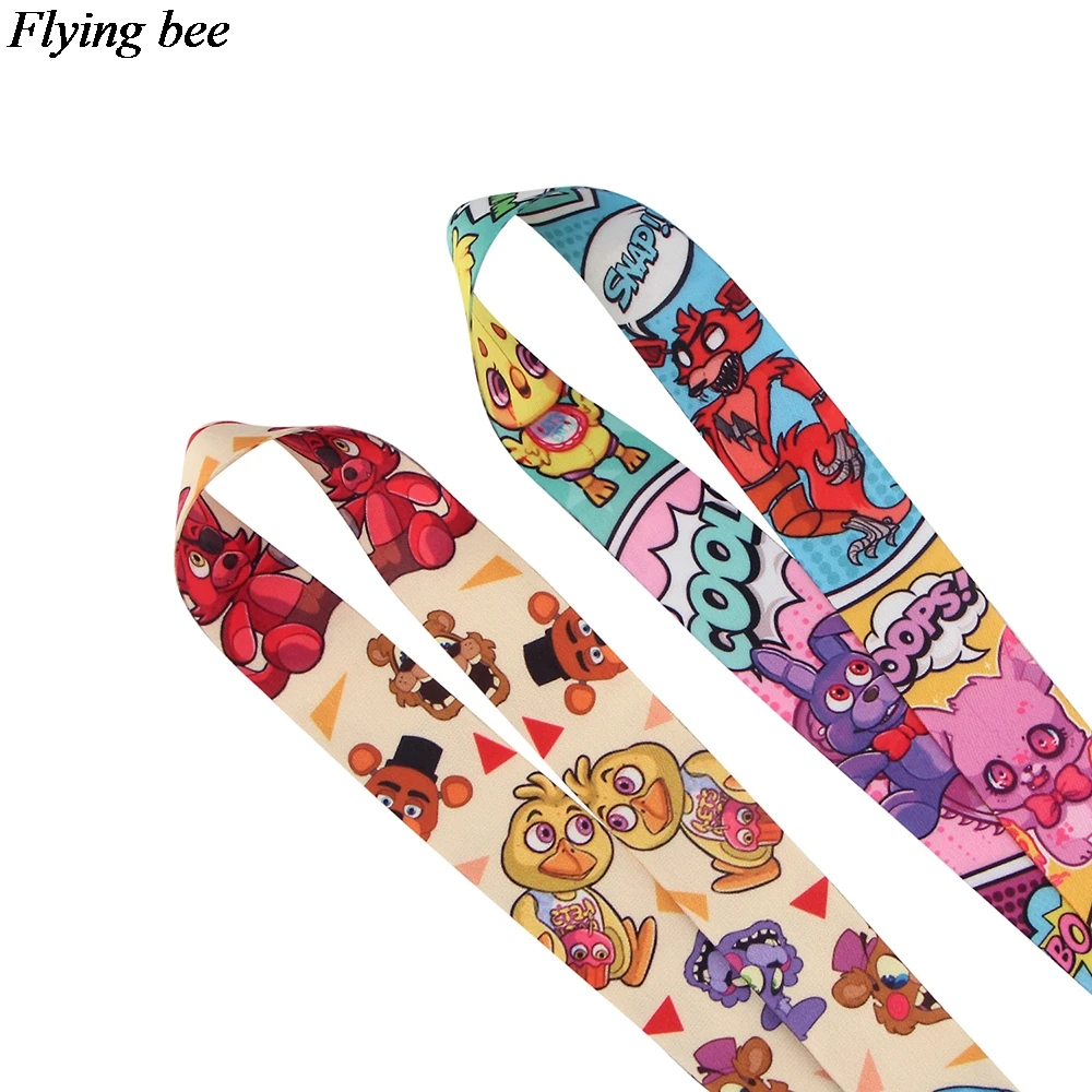 Flyingbee милый шнур с изображением медведя ужаса веревка для телефона брелки ключей