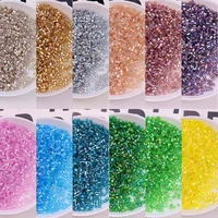1 5mm glass tube beads ab brilliant colors 150 glass bugle seedbeads for diy craft jewelry making garment sewing accessories