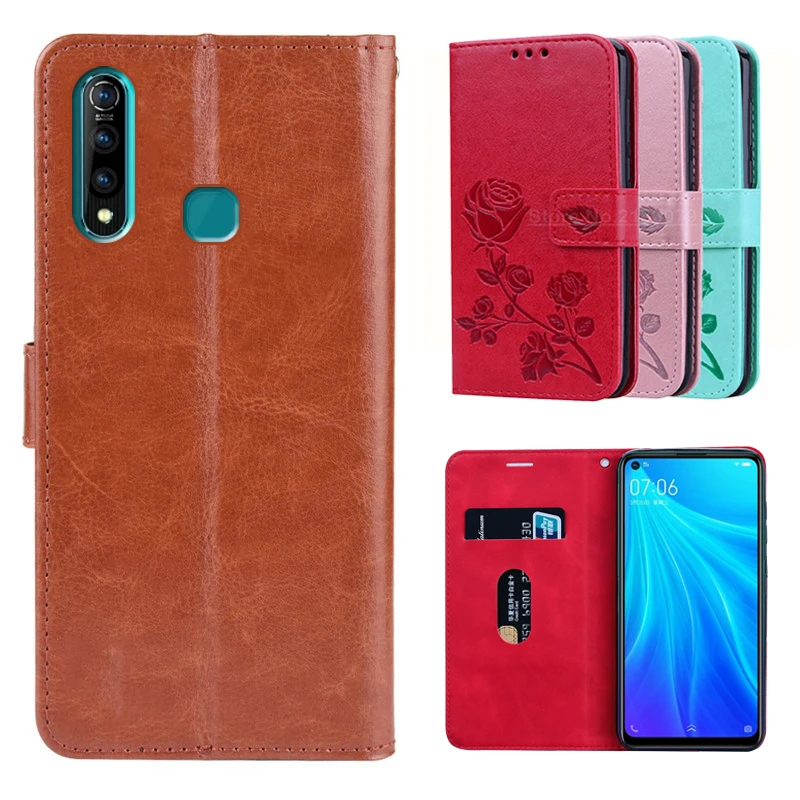 Кожаный чехол книжка для Vivo V17 Neo iQOO Pro Y1s Y11 Y12 i Y15 Y17 Y30 Y50 Y51s Y70s Y81 Y91C Y91i Z5X V11 Y93 Y91 Y95