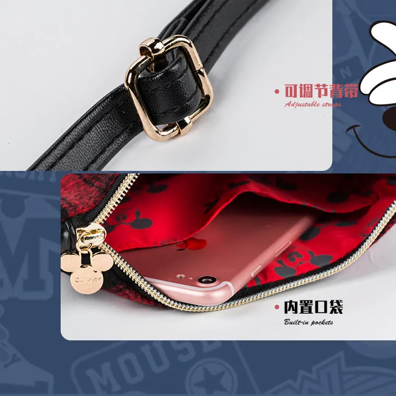 Новинка 2019 милая мультяшная сумка Disney с Микки женские сумки на плечо женский