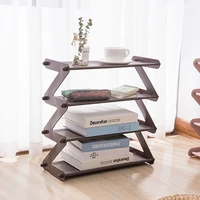 creative shoe rack 4 layers stainless steel non woven assembly storage rack folding simple bookshelf home dormitory organization