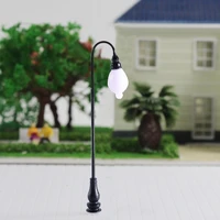 5pcs 187 ho scale train railway light lamppost for building architecture scenery railway layout