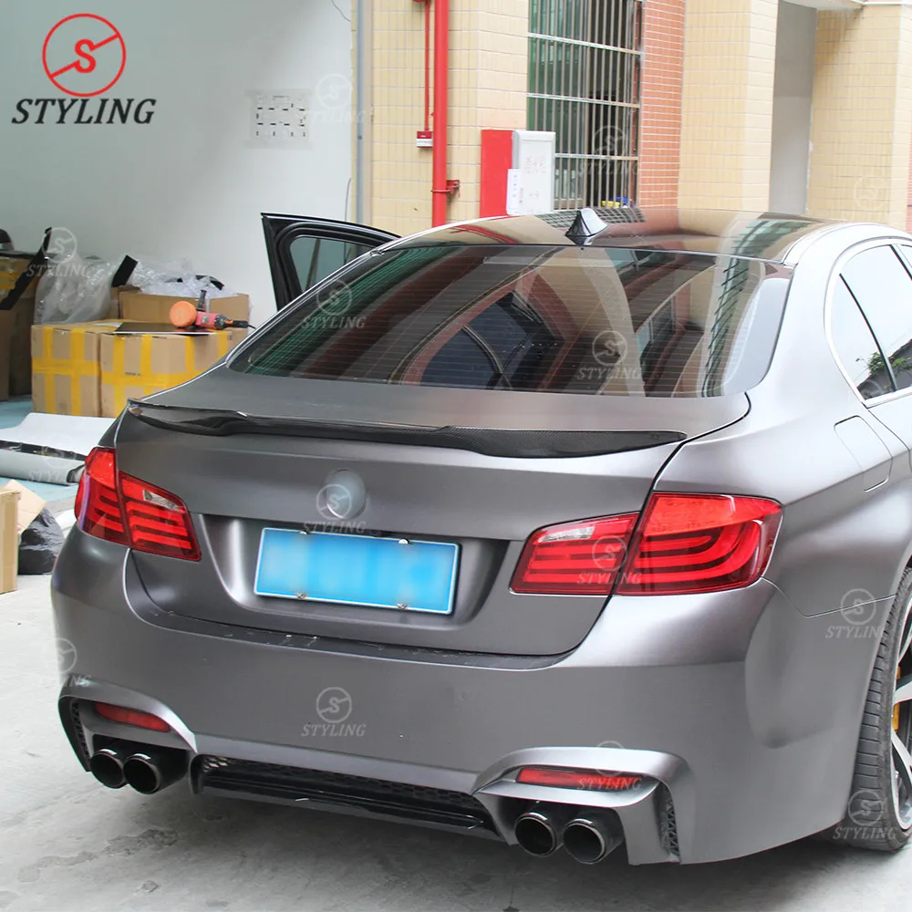 F10 карбоновый спойлер M4 Style для BMW 520d 525i 530i 540i m5 заднего багажника крыла 2010-2013 2014 2015