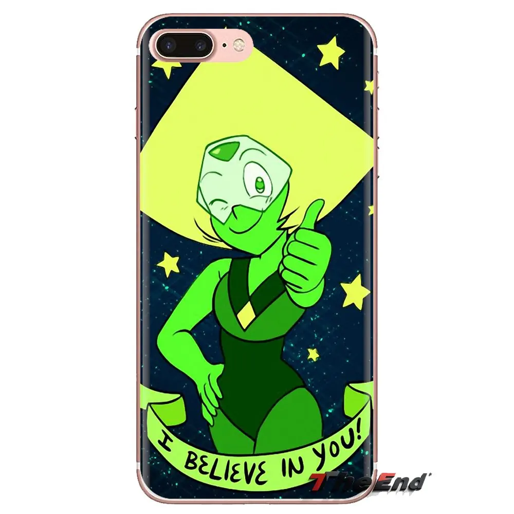 Transparent TPU Shell Cases Steven Universe Peridot Pattern For Xiaomi Redmi 4A S2 Note 3 3S 4 4X 5 Plus 6 7 6A Pro Pocophone F1 |