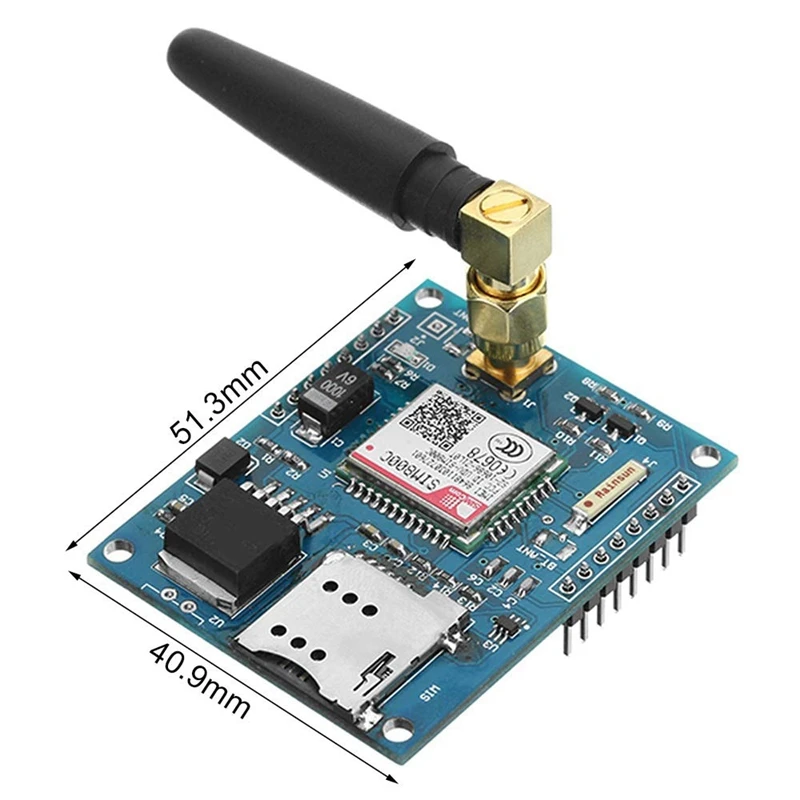 Макетная плата SIM800C модуль GPRS GSM Поддержка сообщений Bluetooth TTS DTMF