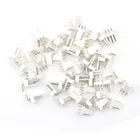 50 шт.лот 2,54 мм PCB Header 3-контактный разъем обжимной Клеммный корпус перемычка Кабель соединение Комплект стандарта оптовая продажа