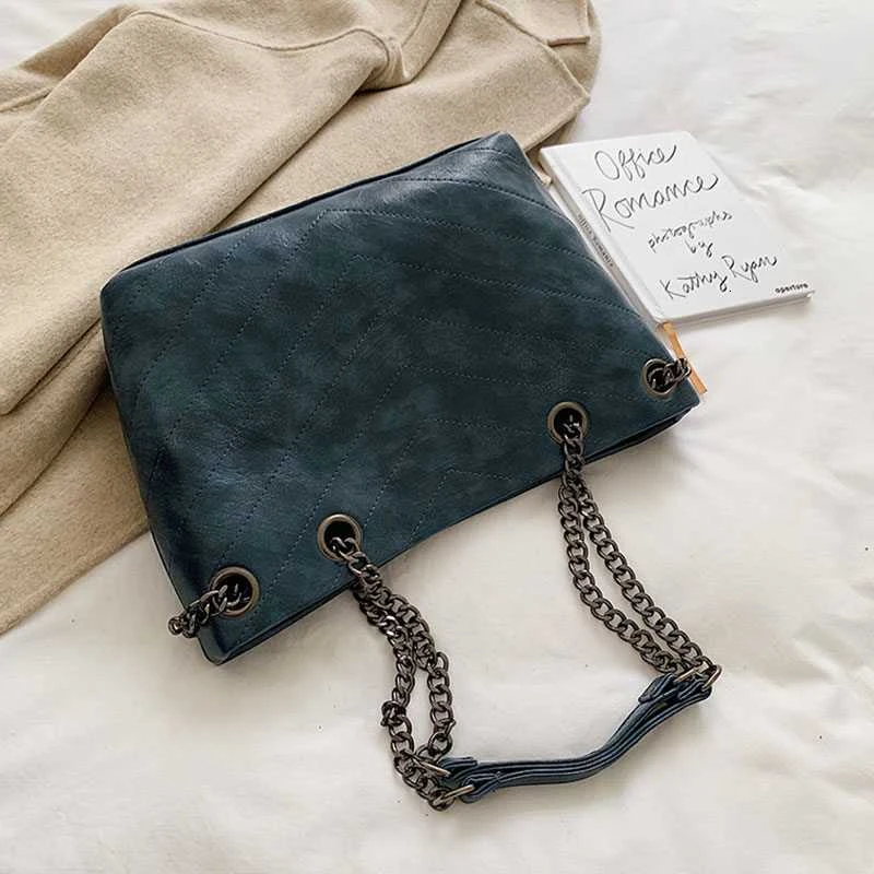 Ретро сумка на плечо женская новинка 2019 цепочке сумка-мессенджер Женская Большая
