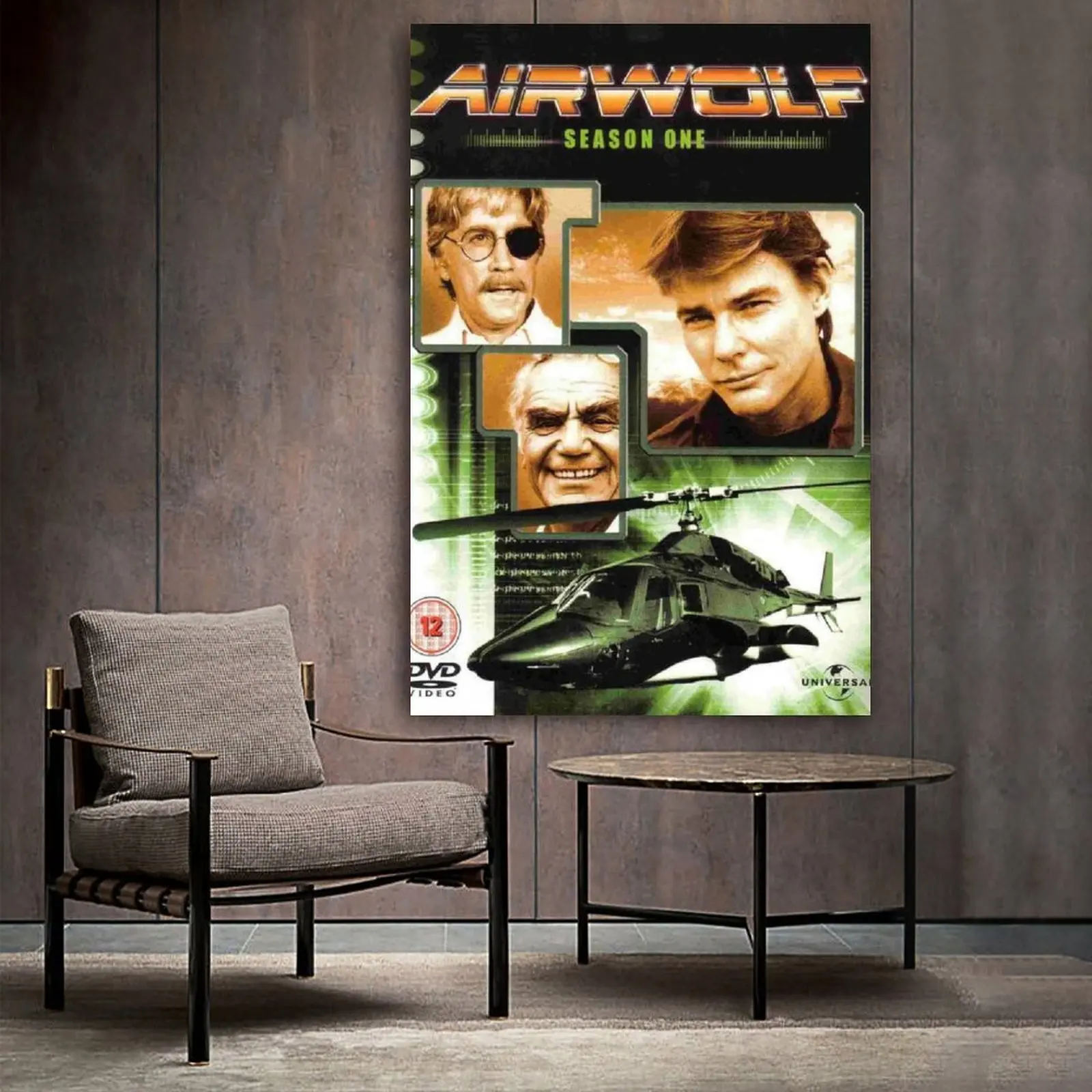 

Airwolf Movie & TV Canvas Art Poster and Wall Art Picture Print Modern Family bedroom Decor Posters