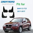 Автомобильные Брызговики на крылья, 4 шт., брызговики для BMW X3 F25 2011-2017, аксессуары 2012 13 14 2015 2016