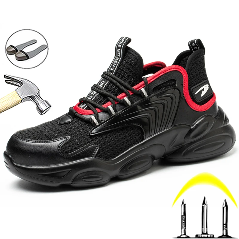 Nice Sport Work Safety Shoes Men Protective Shoes Puncture-Proof Work Shoes Sneakers Men With Steel Toe Indestructible Shoes Men