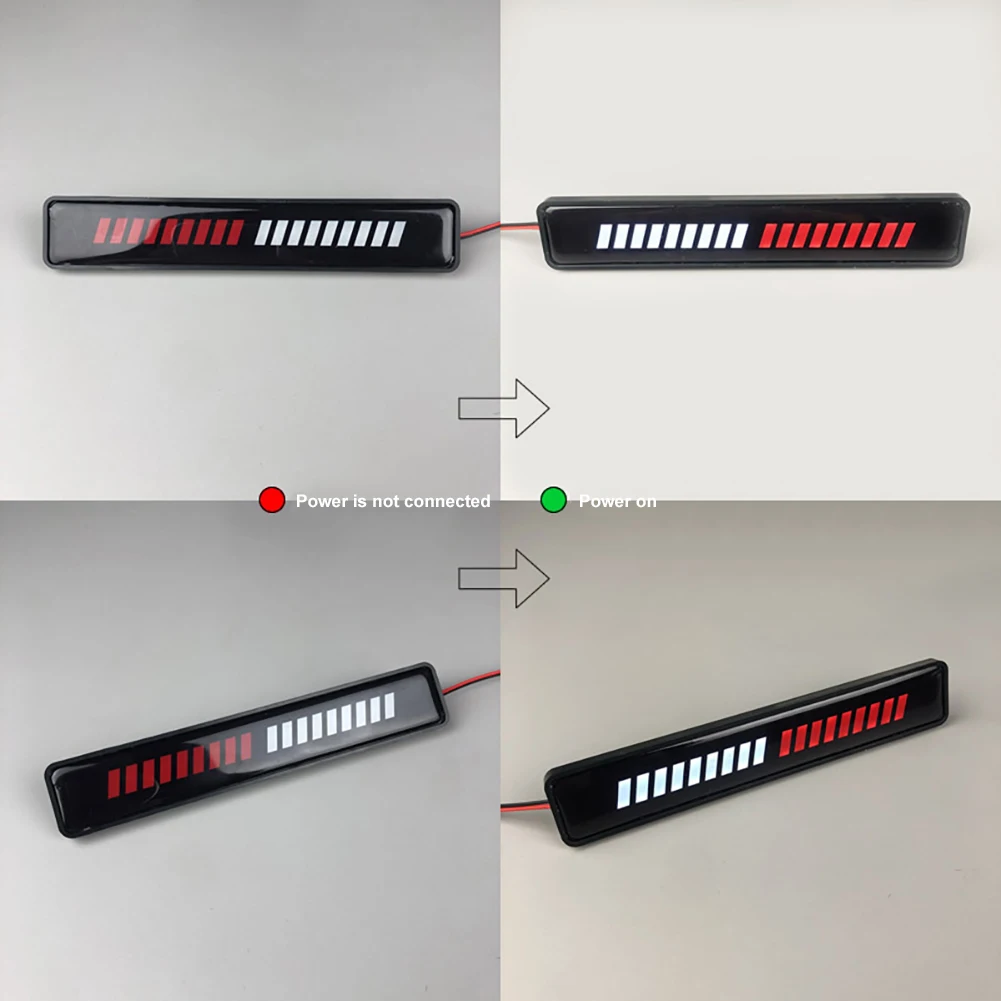 

3D Led Car Light Front Grille Led Decorative Light Beacon Day/night Time Running Lamp Grille Lights Car Exterior Accessories