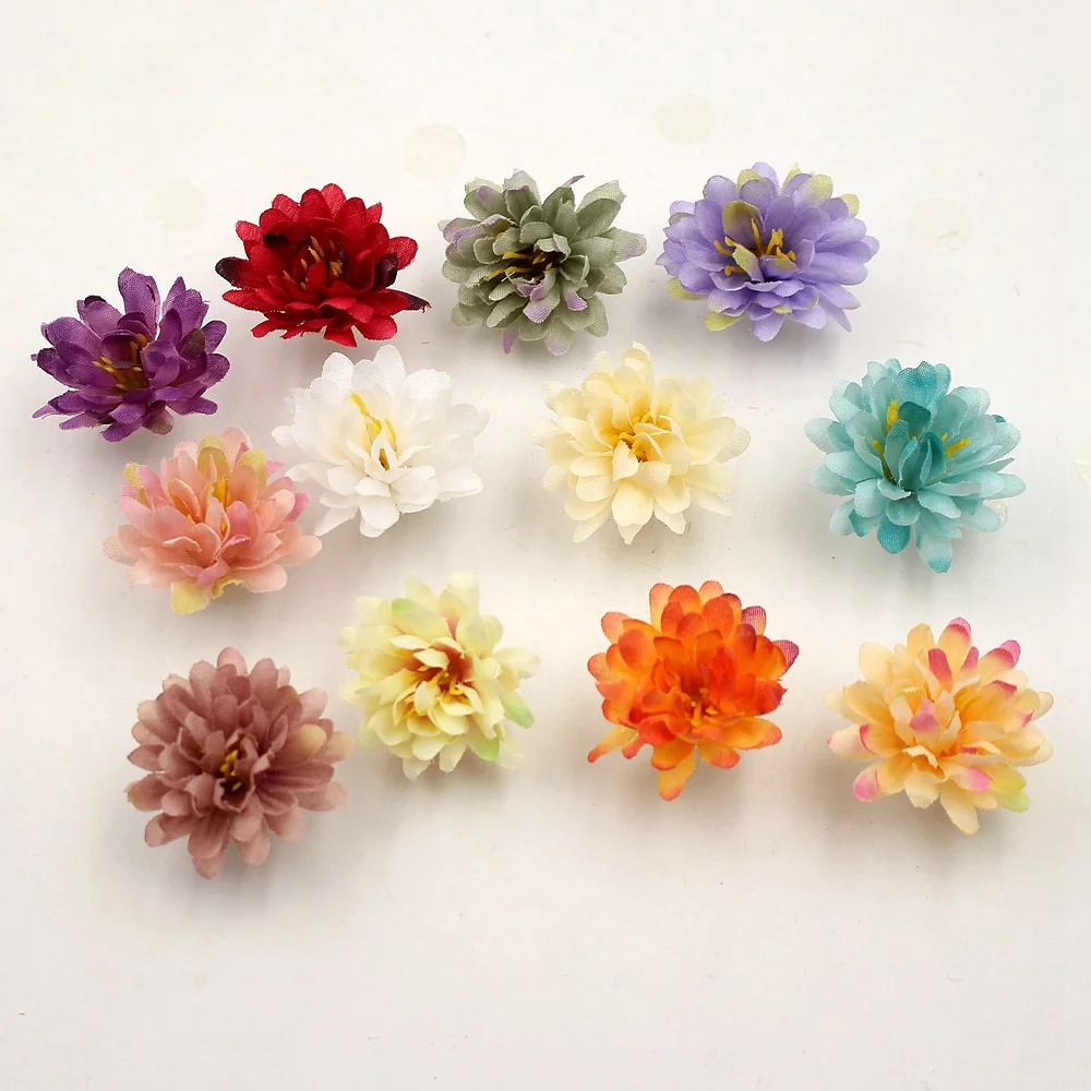 

20 /200 Pcs 3.5CM Fake Carnation Wedding Flower Head Christmas Valentine's Day Home Decoration Bridal Accessories Clearance Arti
