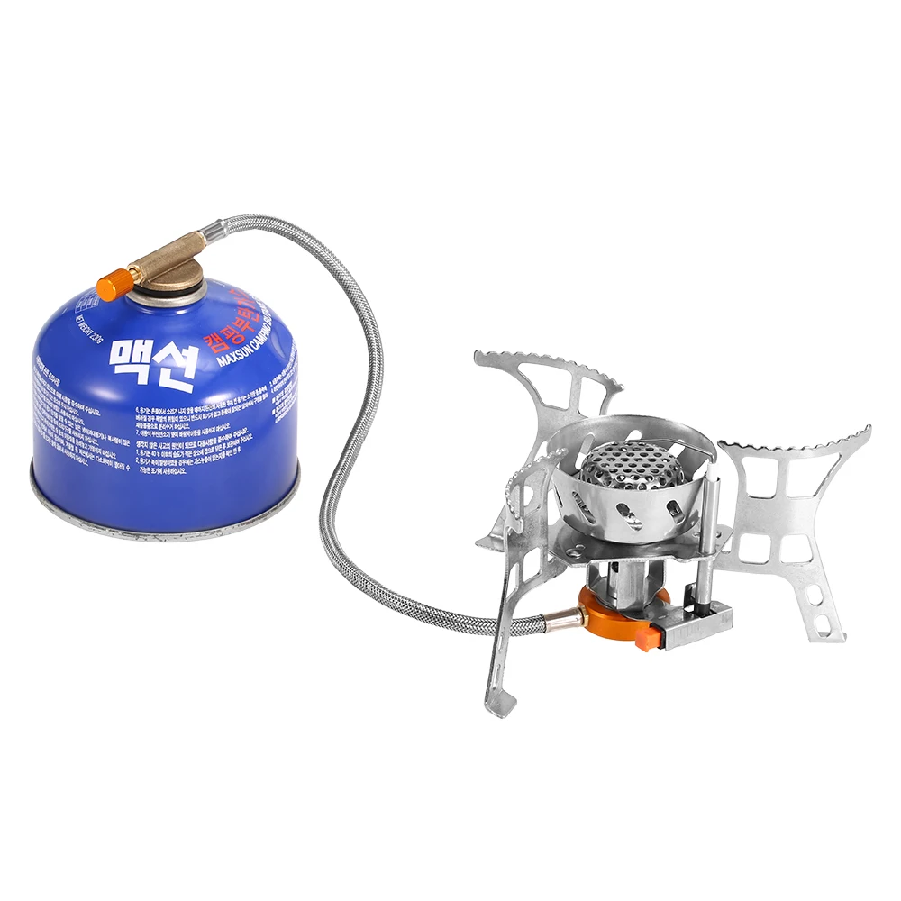 Газовая мини горелка портативная складная для кемпинга приготовления пищи